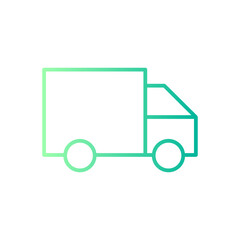 trucking gradient icon