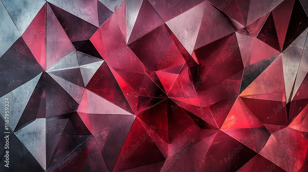 Aufkleber abstract geometric texture featuring intricate triangle shapes arranged in a modern and dynamic patt