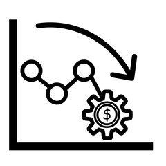 depreciation Line Icon