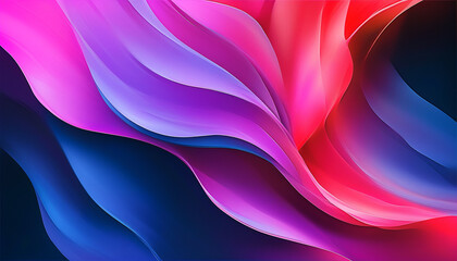 Obraz premium Abstract vibrant color wave background. Fluid dynamic design, perfect for modern presentations, websites, and digital art.