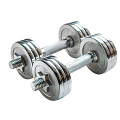 Naklejka premium Dumbbell isolated on white background