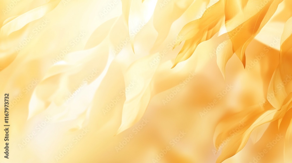 Poster abstract golden flowing fabric texture background.