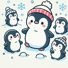 Illustration of a penguin