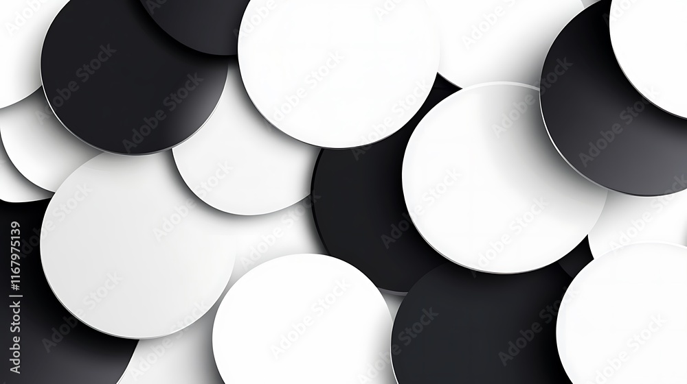 Aufkleber a dynamic web design background featuring overlapping glossy circles, rendered in an abstract vector