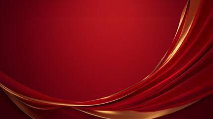 New Year Celebration with Red Background