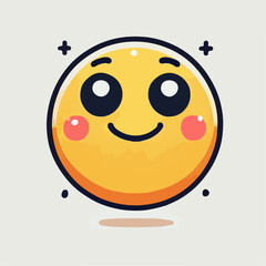 Illustration of a smiley face emoticon