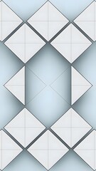 Obraz premium A minimalist abstract design with a soft blue background.