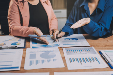 Business meetings to analyze investment strategies and brainstorm sales plans for a more profitable business.