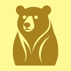 art brown polar bear icon