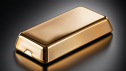 Isolated gold bar, Gold ingot, Commodity, Precious metals, Natural resource.
