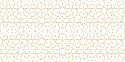 Obraz premium Seamless geometric pattern in authentic arabian style.
