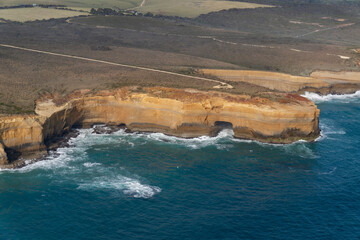 Ariel view of the Great Ocean Road