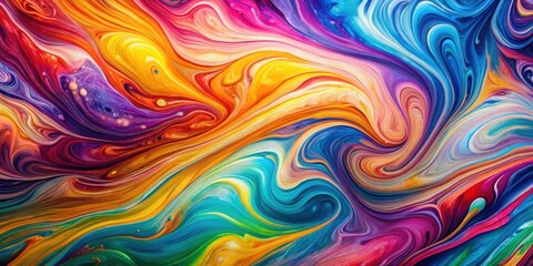 Obraz premium Vibrant colorful blur background with swirling shapes and textures