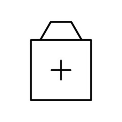 Obraz premium medical bag line icon