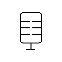 mic line icon