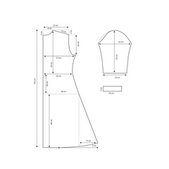 Pattern design for women's dresses