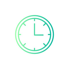 clock gradient icon