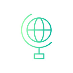globe grid gradient icon