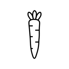 carrot line icon