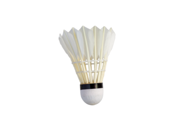 Shuttlecock isolated on white background. Badminton ball.