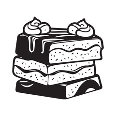  Chocolate day vector silhouette illustration 