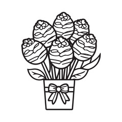  Chocolate day vector silhouette illustration 