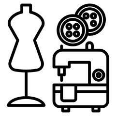 fashion tools single icon
