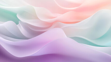 Flowing Fabric in Soft Pastel Tones, Abstract Design