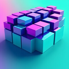 Obraz premium 3d cube