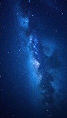 Fototapeta premium Dark celestial backdrop with stars twinkling in various shades of blue and white, cosmos, stars