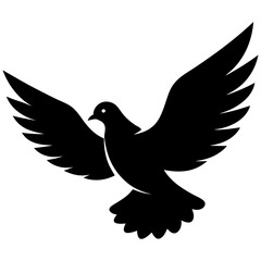 Obraz premium Dove silhouette illustration