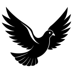 Dove silhouette illustration