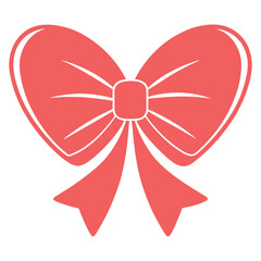 Valentine Pink Bow Illustration