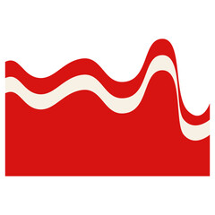 Indonesian Flag Ribbon Frame with Flat Design Style. Vector Illustration Isolated on White Background