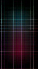Background wallpaper Vibrant grid pattern with colorful lines on a dark background creating an abstract design concept