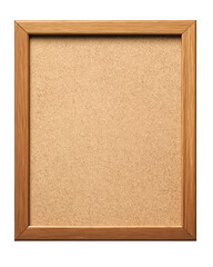 Fototapeta premium Corkboard style frame with space for notes and pictures, Isolated on transparent or white background cut out