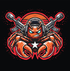 crab soldier gamig logo