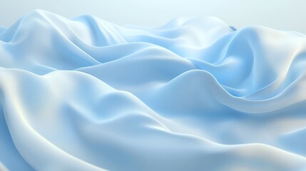 Abstract Light Blue Draped Fabric Texture