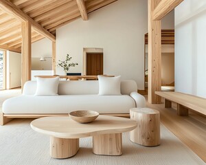 minimalist living room with wooden furniture, minimalist living room interior design, cozy minimalist living room decor ,Minimalist Scandinavian Living Room ,Cozy Wooden Interior Home