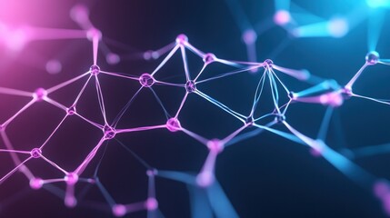 Obraz premium Abstract representation of interconnected nodes and networks.