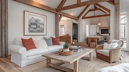 Cozy living room design modern home interior decor bright space