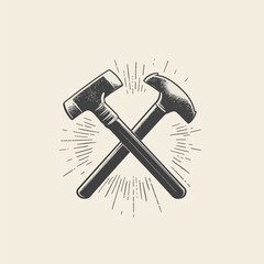Handyman Repair Fix It Company Business Symbol Design.