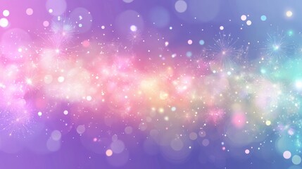 Vector decorative border with colorful exploding fireworks in the sky on transparent background - celebration card, festival banner