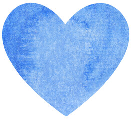 Watercolor heart texture. Watercolor heart elements for design.