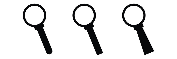 Magnifying glass icon .search icon. loupe icon . magnifying glass icon set eps 10. 