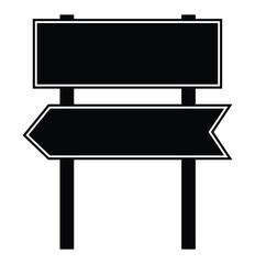 Fototapeta premium traffic signboard icon eps 10. blank traffic board icon set.