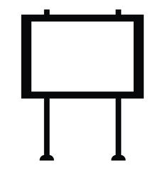traffic signboard icon eps 10. blank traffic board icon set.