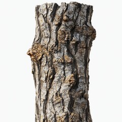 Naklejka premium Detailed Close-Up of Tree Bark Texture Highlighting Natural Patterns and Colors for Nature and Wood Themes