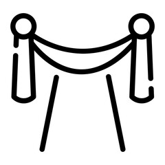 red carpet Line Icon