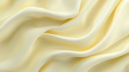 Obraz premium Pale Yellow Silk Draped Fabric Soft Texture